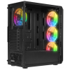 Everest X-Racer Peak 600W 80 PLUSPOWER Temperli Camlı 4*12Cm Rgb Fan Atx Mıdı Tower Gaming Oyuncu Kasası